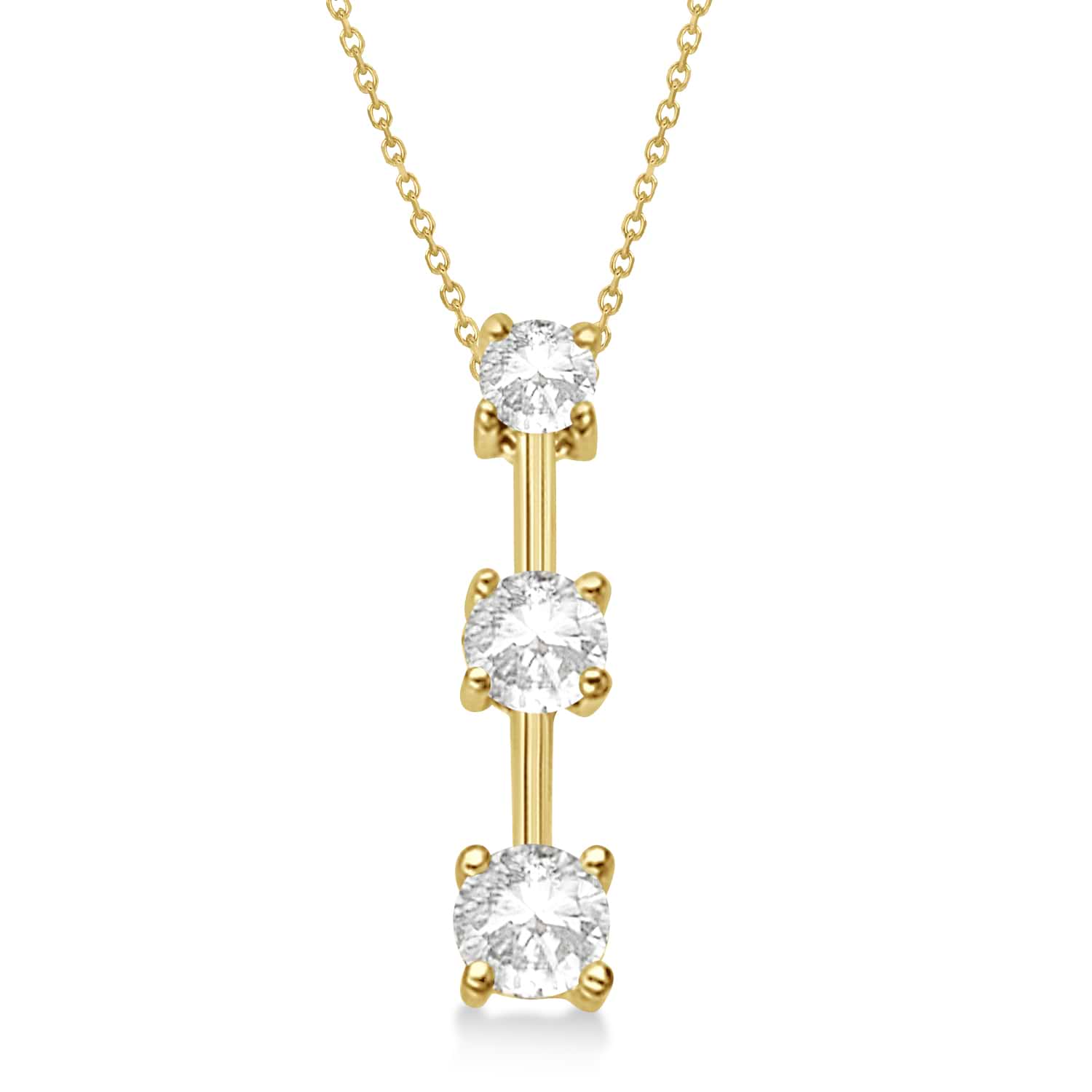 Buy Trio Cluster Diamond Necklace Online | CaratLane