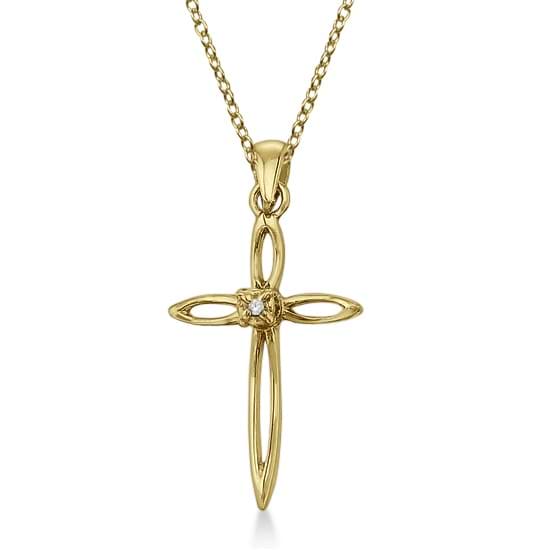 Wholesale Jewelry Thick Cross Retro Knife Necklace