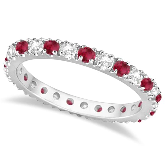 Men's Ruby Edge Pave Band in Platinum (6.5 mm, 3/4 ct. tw.)