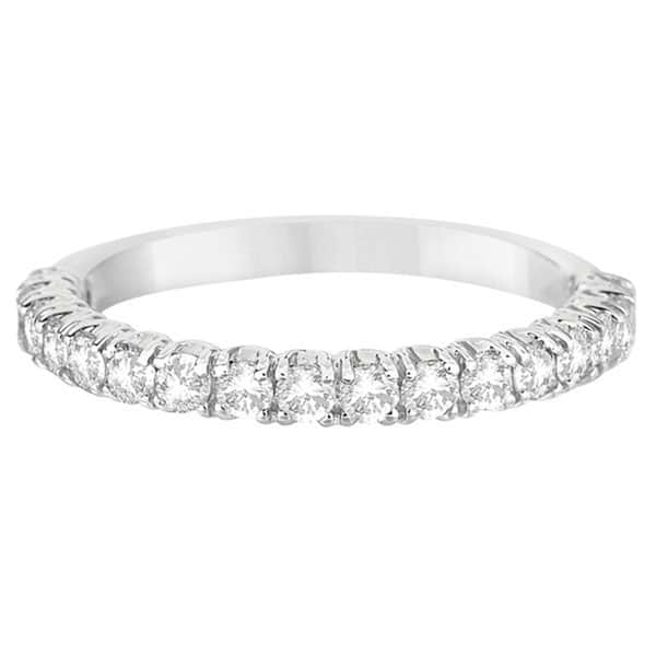 Half-Eternity Pave-Set Diamond Stacking Ring Palladium (0.75ct)