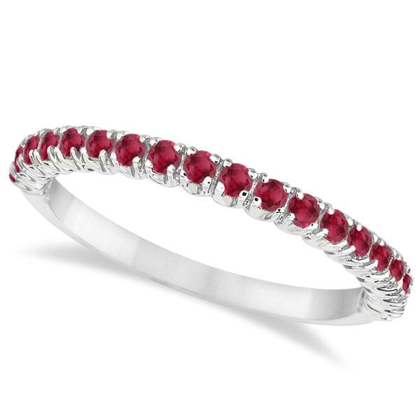 2.22ct tw Natural Ruby Ring & Earth Mined Diamond Halo 18k White Gold Size  6.5 - Jewelry & Coin Mart, Schaumburg, IL