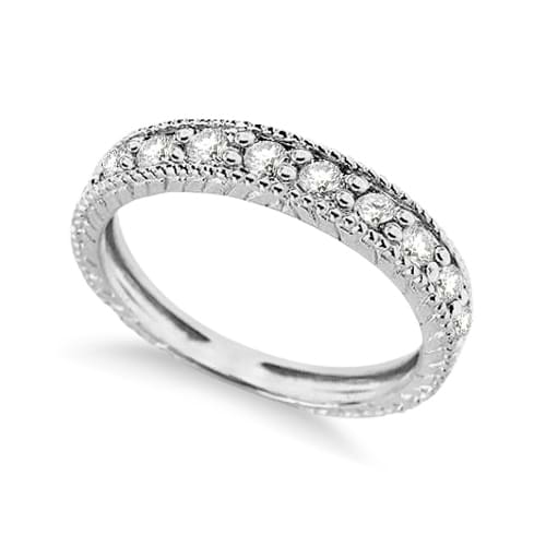 Diamond Anniversary Ring 14k White Gold (0.55 ctw)
