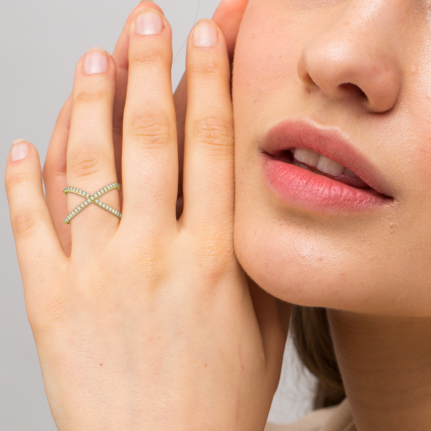 Thomas Sabo X Shaped Ring | littlewoods.com