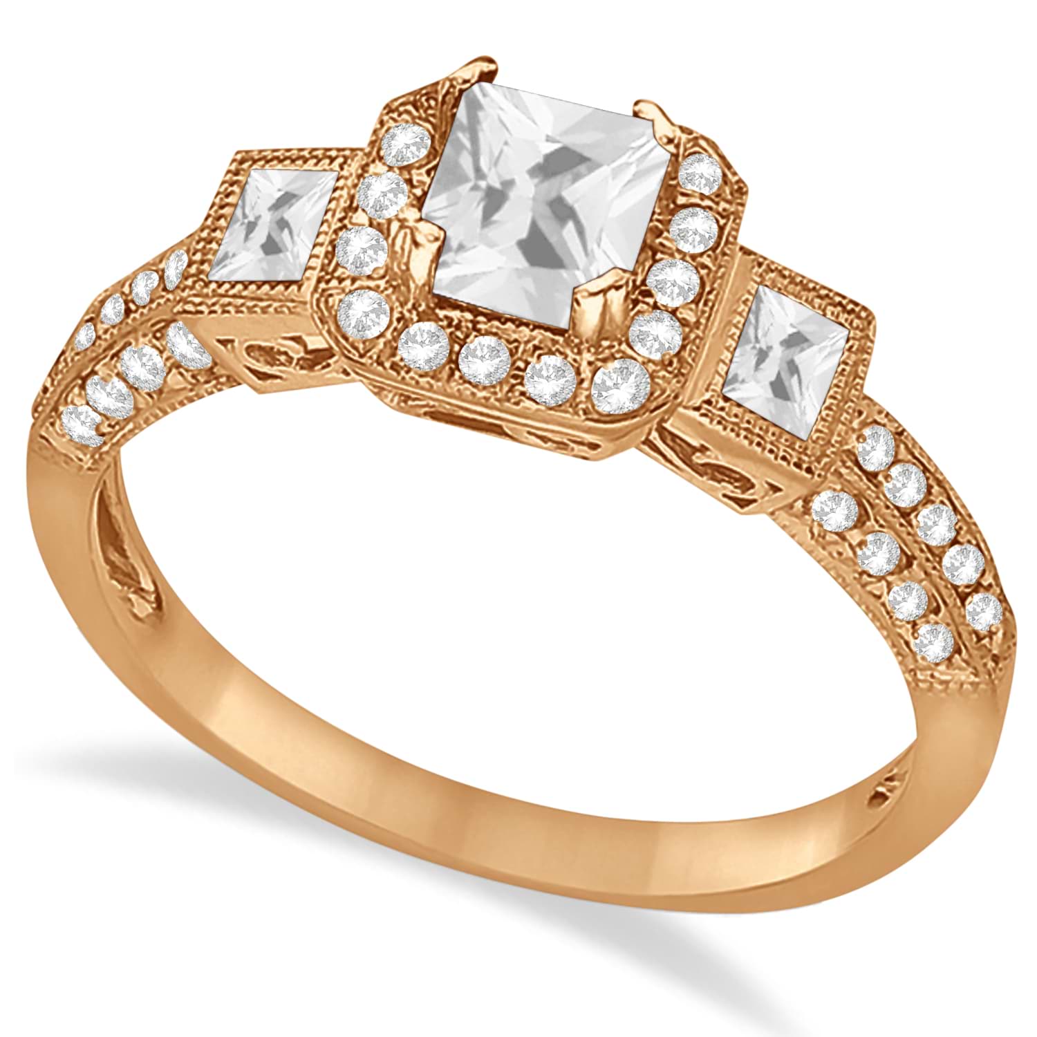 Diamond Engagement Ring in 14k Rose Gold (1.35ctw)