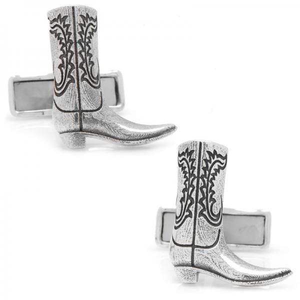 Cowboy Boot Replica Cufflinks in Sterling Silver