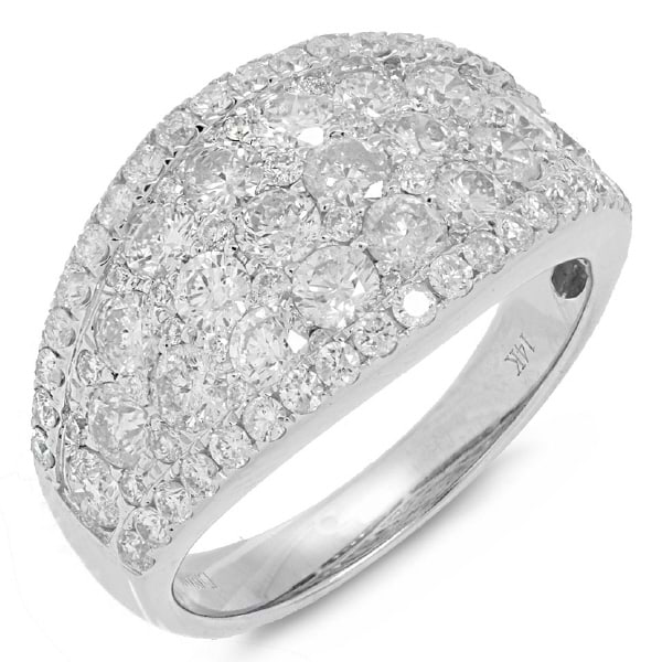 2.39ct 14k White Gold Diamond Lady's Ring