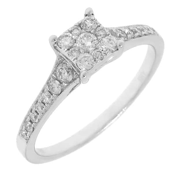 0.40ct 14k White Gold Diamond Lady's Ring
