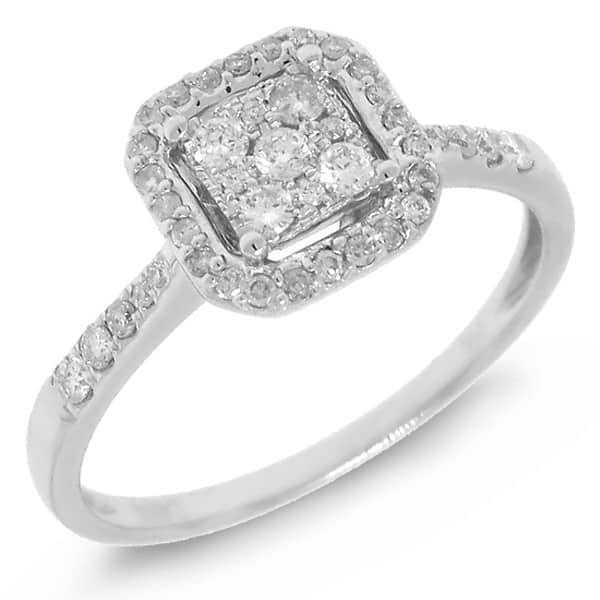 0.31ct 14k White Gold Diamond Lady's Ring
