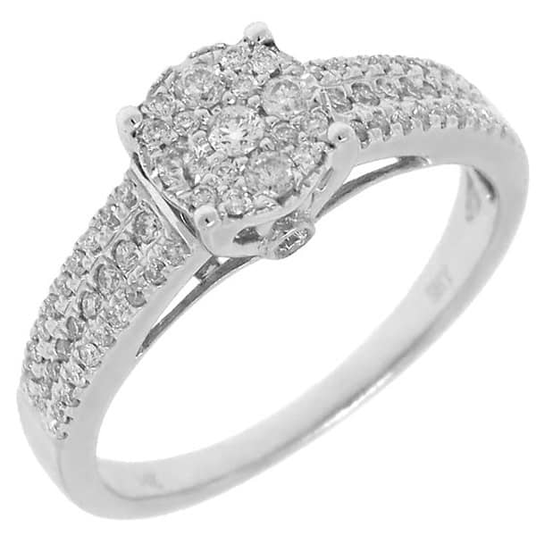 0.39ct 14k White Gold Diamond Lady's Ring