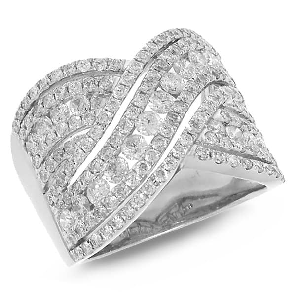 1.89ct 14k White Gold Diamond Lady's Ring