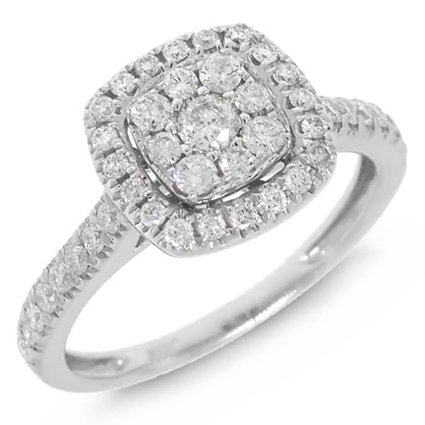 0.60ct 14k White Gold Diamond Lady's Ring