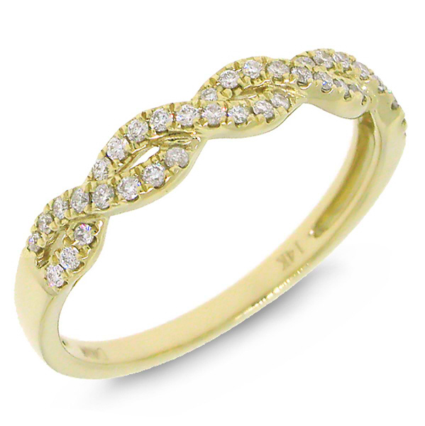 0.22ct 14k Yellow Gold Diamond Lady's Ring