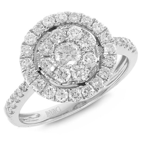 0.97ct 14k White Gold Diamond Lady's Ring