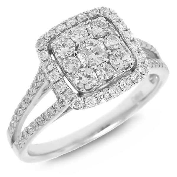 0.73ct 14k White Gold Diamond Lady's Ring