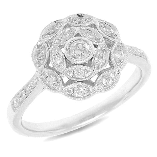 0.36ct 14k White Gold Diamond Lady's Ring