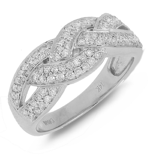 0.56ct 14k White Gold Diamond Lady's Ring