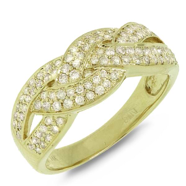 0.56ct 14k Yellow Gold Diamond Lady's Ring
