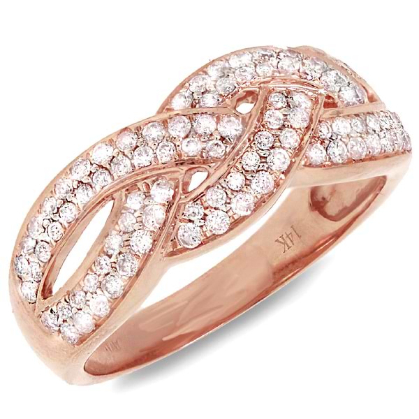 0.56ct 14k Rose Gold Diamond Lady's Ring
