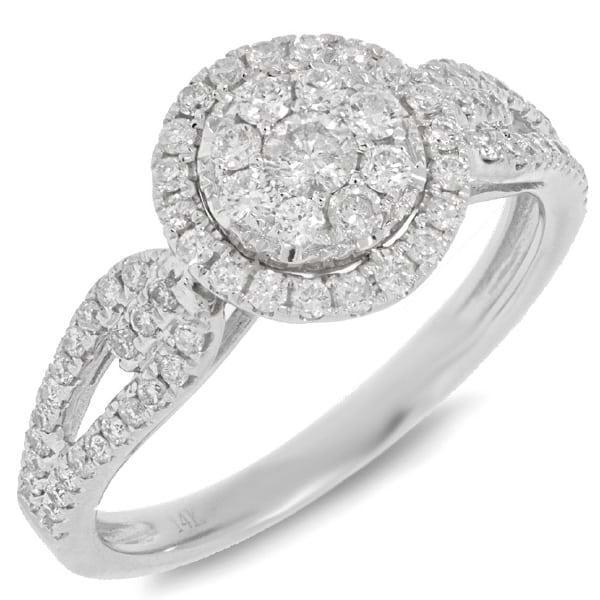 0.65ct 14k White Gold Diamond Lady's Ring