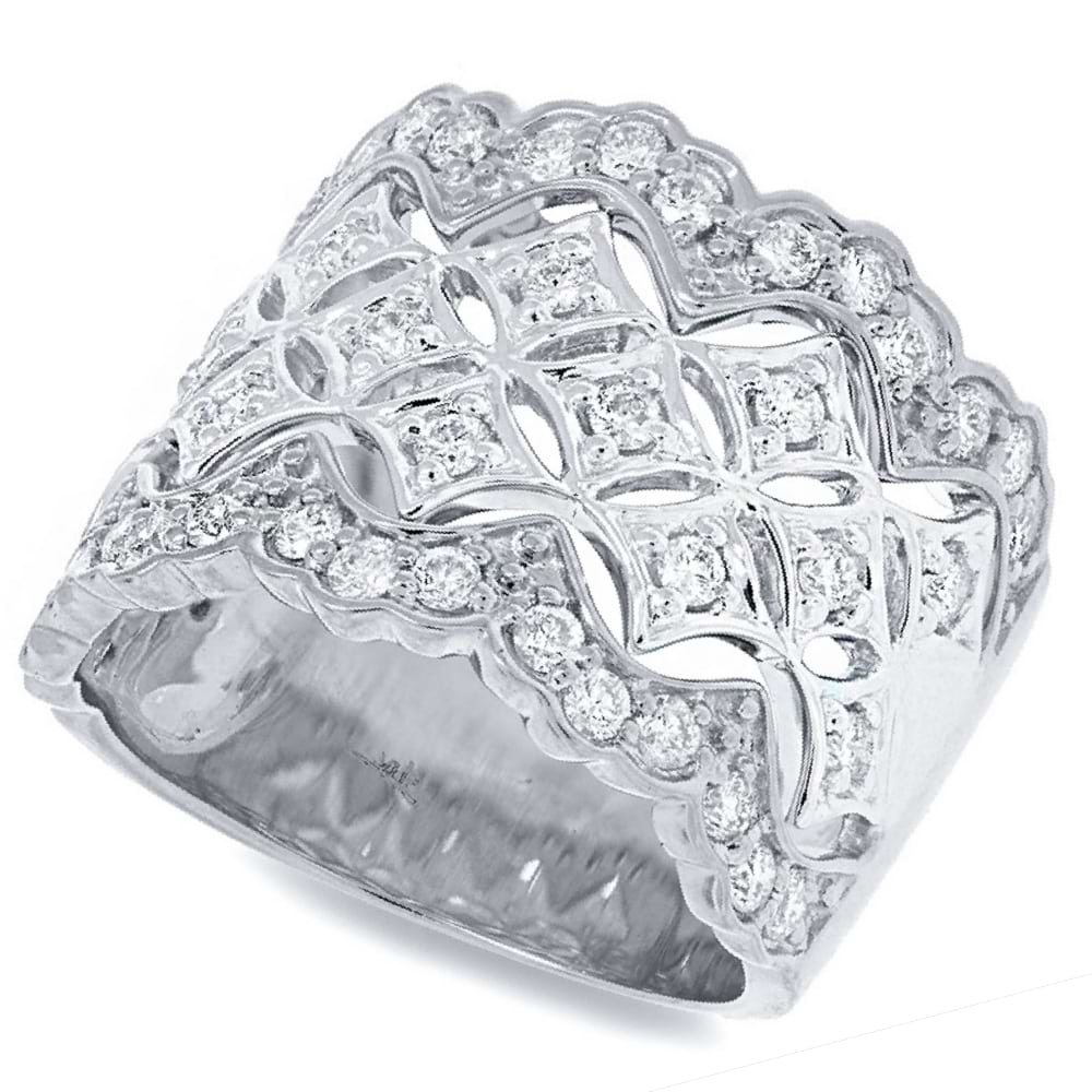 0.83ct 18k White Gold Diamond Lady's Ring