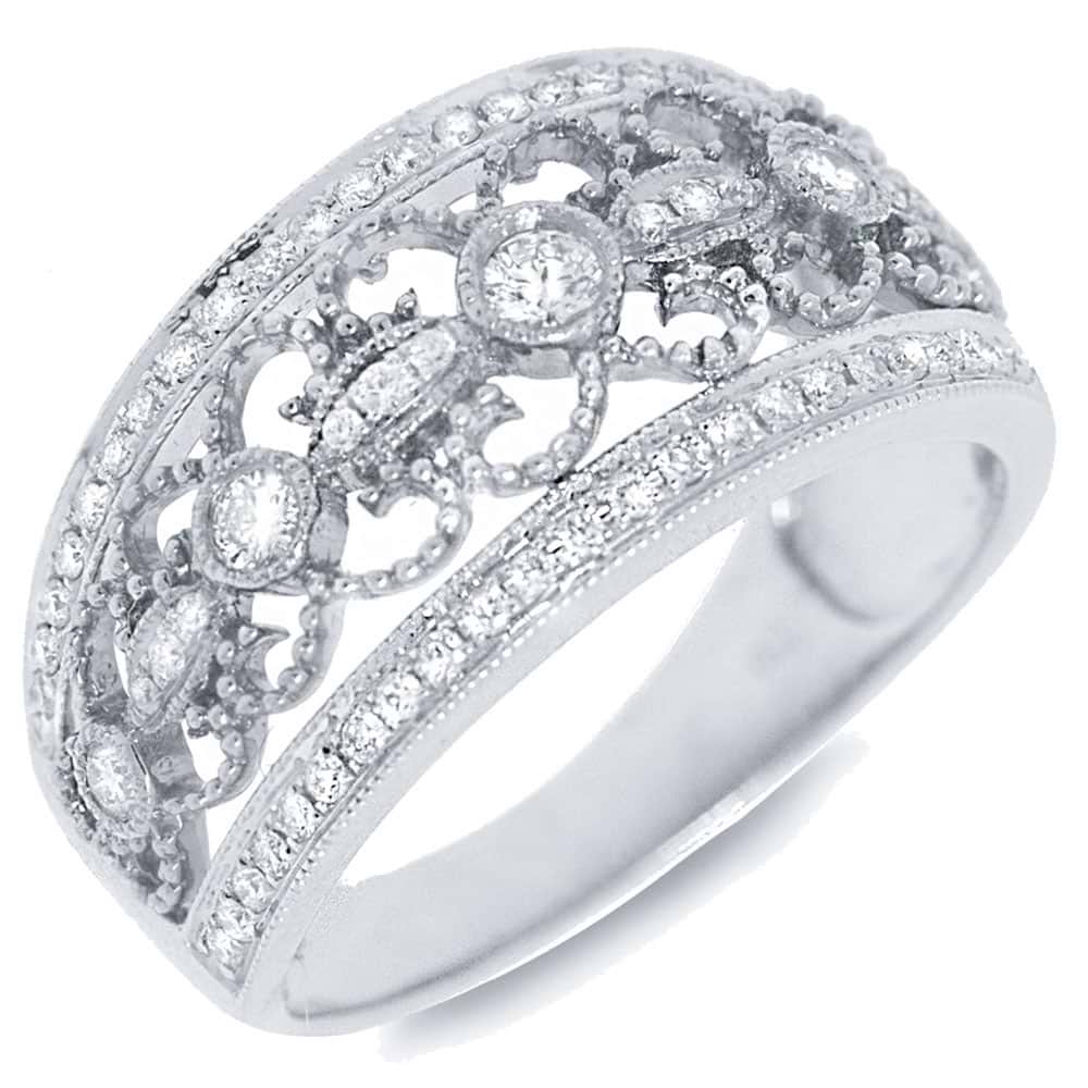 0.50ct 18k White Gold Diamond Lady's Ring