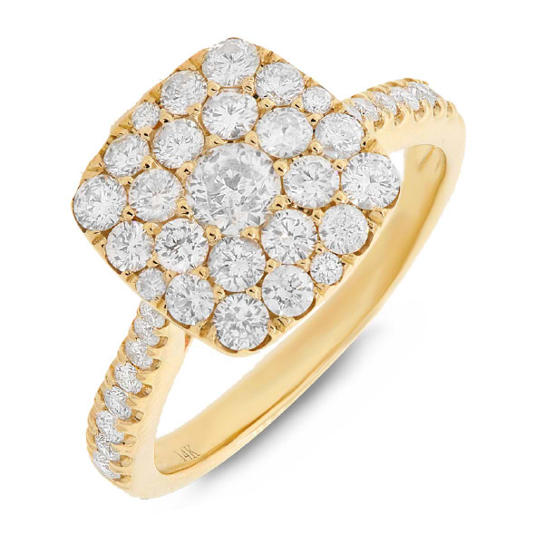 1.35ct 14k Yellow Gold Diamond Lady's Ring