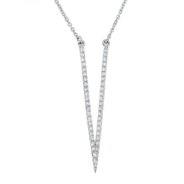 0.16ct 14k White Gold Diamond Necklace