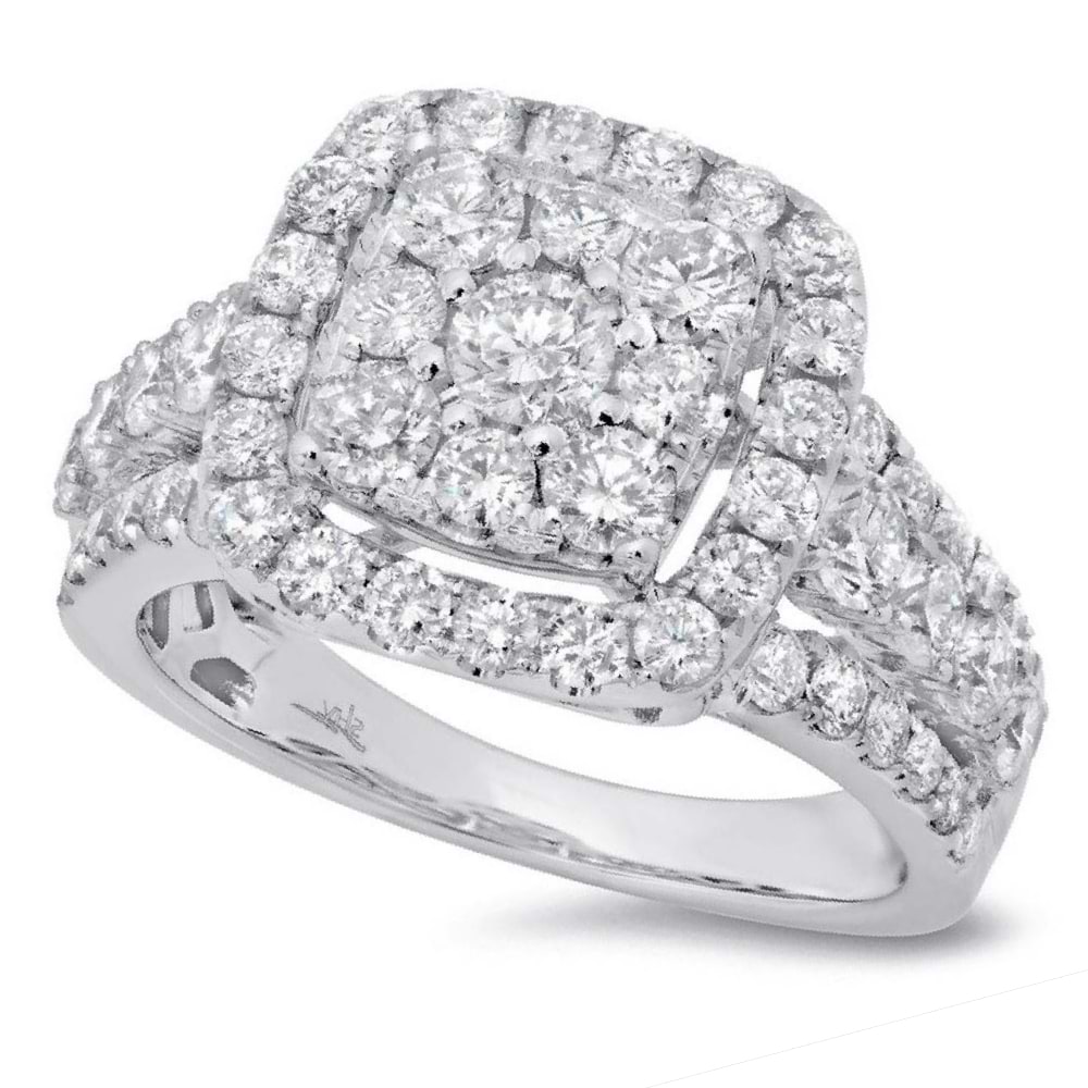 2.32ct 14k White Gold Diamond Lady's Ring