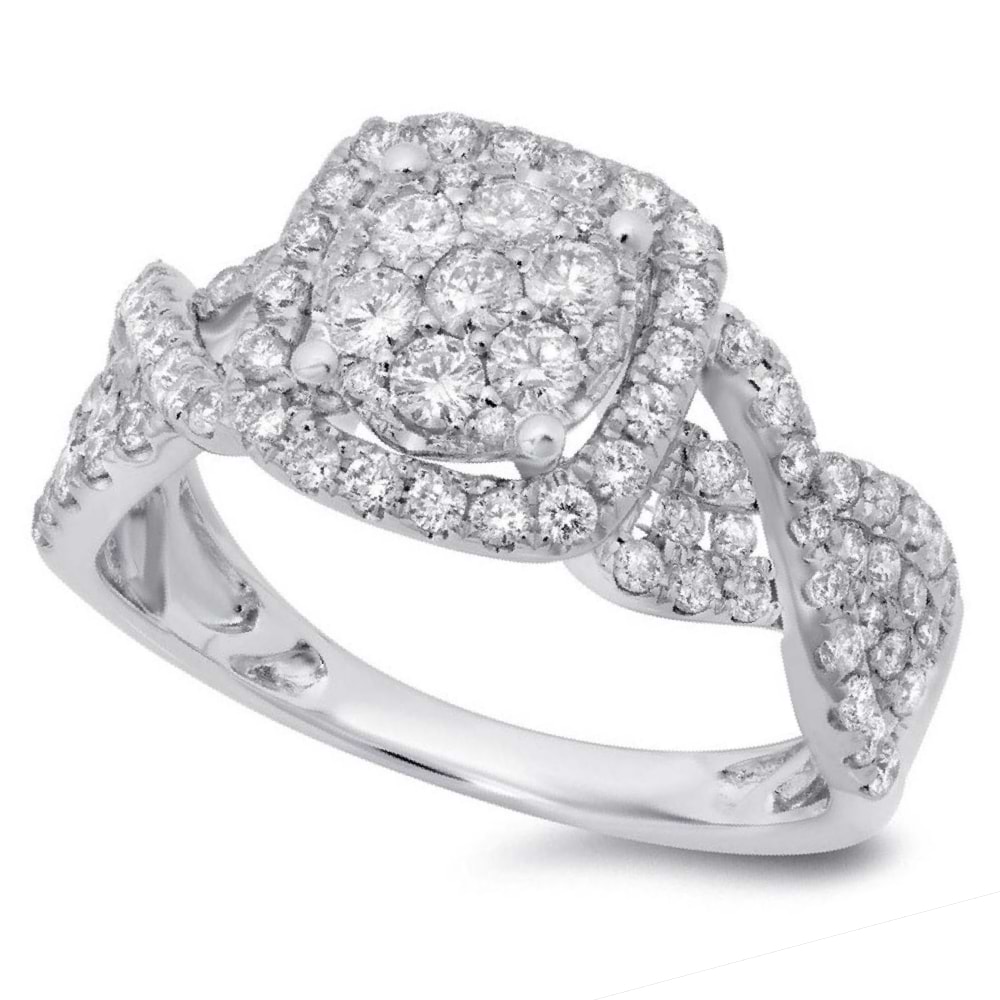 0.99ct 14k White Gold Diamond Lady's Ring