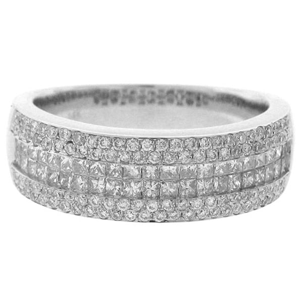 1.00ct 14k White Gold Diamond Lady's Invisible Band