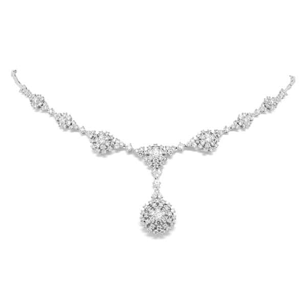 5.31ct 14k White Gold Diamond Necklace