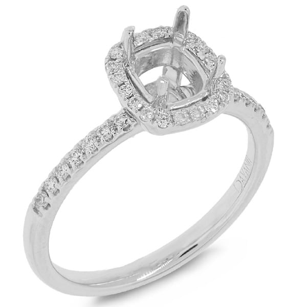 0.25ct 14k White Gold Diamond Semi-mount Ring