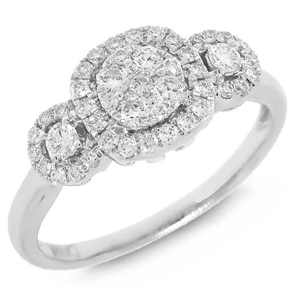 0.49ct 14k White Gold Diamond Lady's Ring