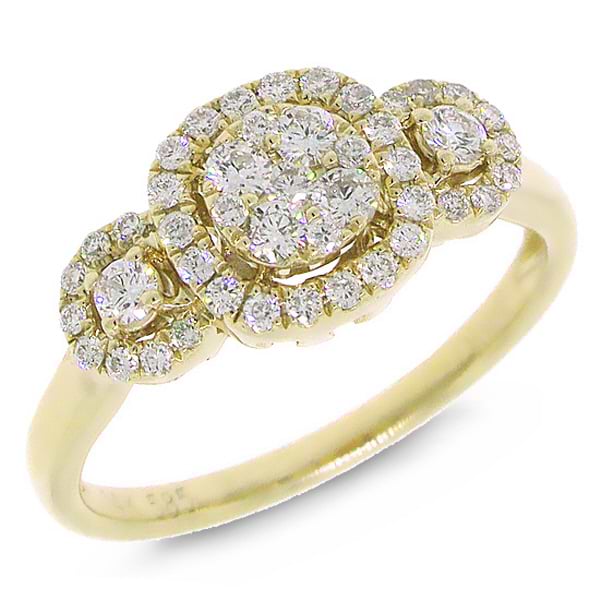 0.49ct 14k Yellow Gold Diamond Lady's Ring