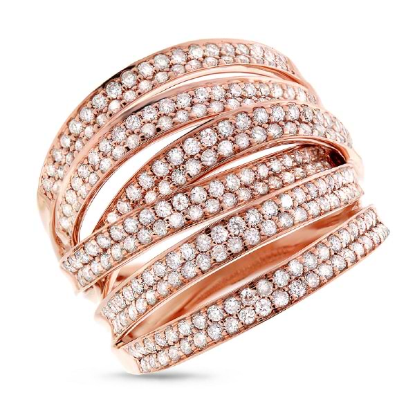 1.65ct 14k Rose Gold Diamond Lady's Ring