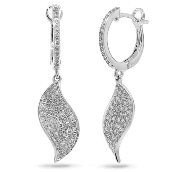 0.67ct 14k White Gold Diamond Earrings