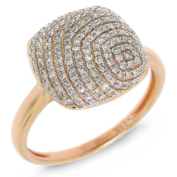 0.48ct 14k Rose Gold Diamond Lady's Ring