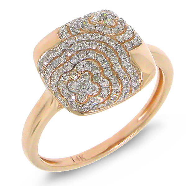 0.33ct 14k Rose Gold Diamond Lady's Ring