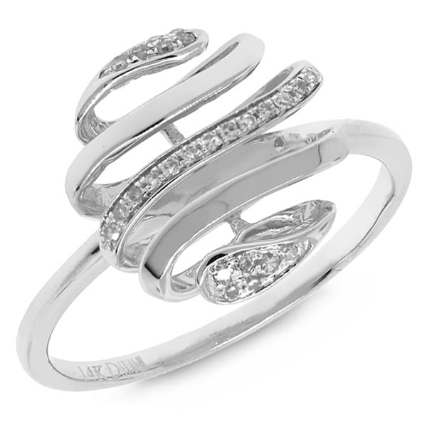 0.08ct 14k White Gold Diamond Lady's Ring
