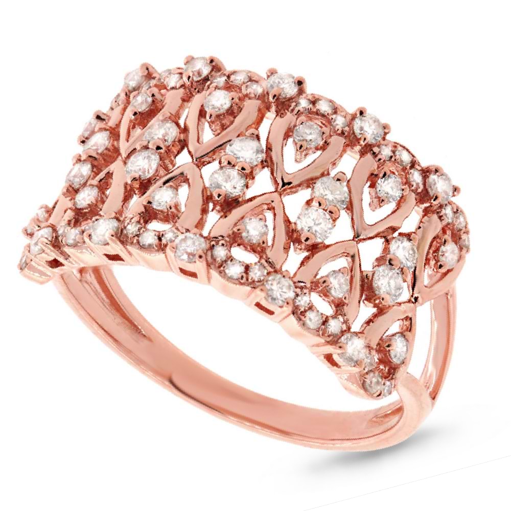 0.61ct 14k Rose Gold Diamond Lady's Ring