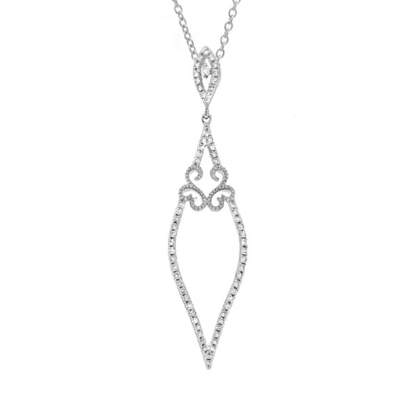 0.25ct 14k White Gold Diamond Pendant Necklace