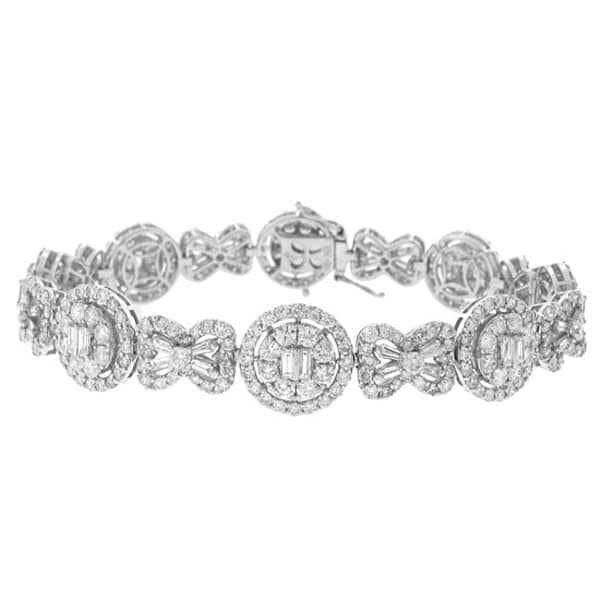9.07ct 18k White Gold Diamond Lady's Bracelet