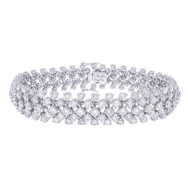13.94ct 18k White Gold Diamond Lady's Bracelet