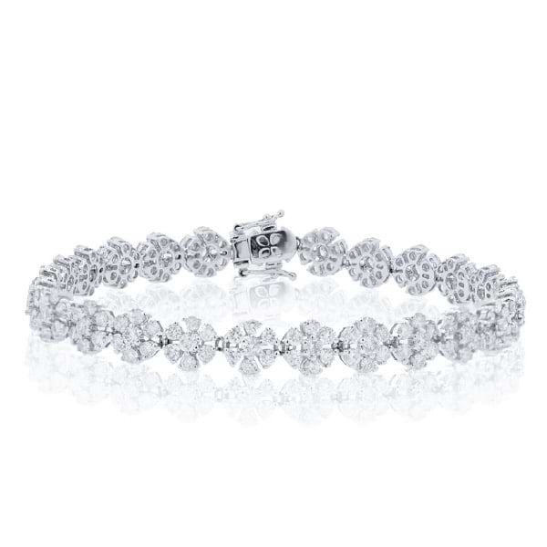 6.68ct 18k White Gold Diamond Lady's Bracelet