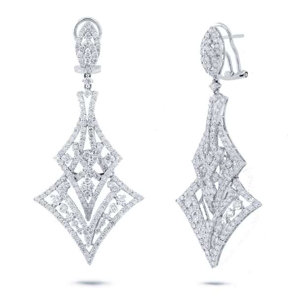 4.80ct 18k White Gold Diamond Earrings