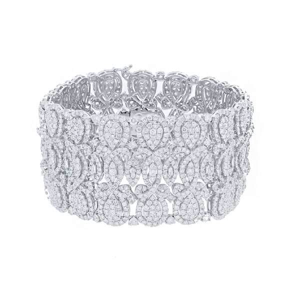 29.44ct 18k White Gold Diamond Lady's Bracelet
