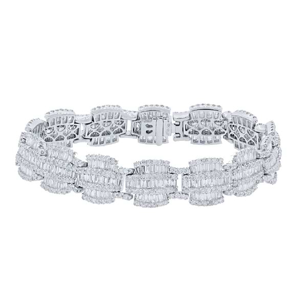 9.21ct 18k White Gold Diamond Lady's Bracelet
