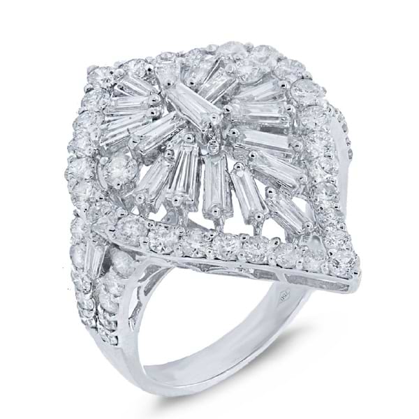 2.25ct 18k White Gold Diamond Lady's Ring