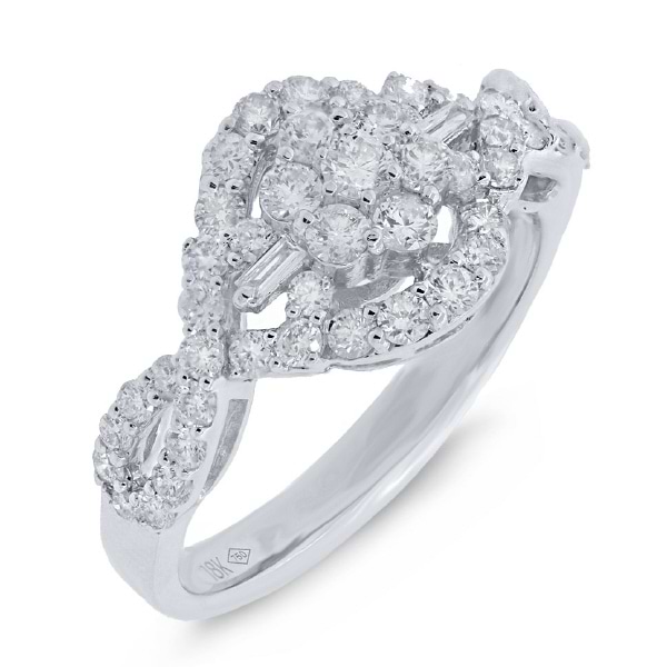 1.00ct 18k White Gold Diamond Lady's Ring