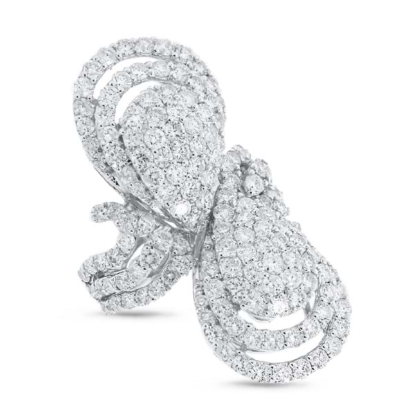 4.98ct 18k White Gold Diamond Lady's Ring